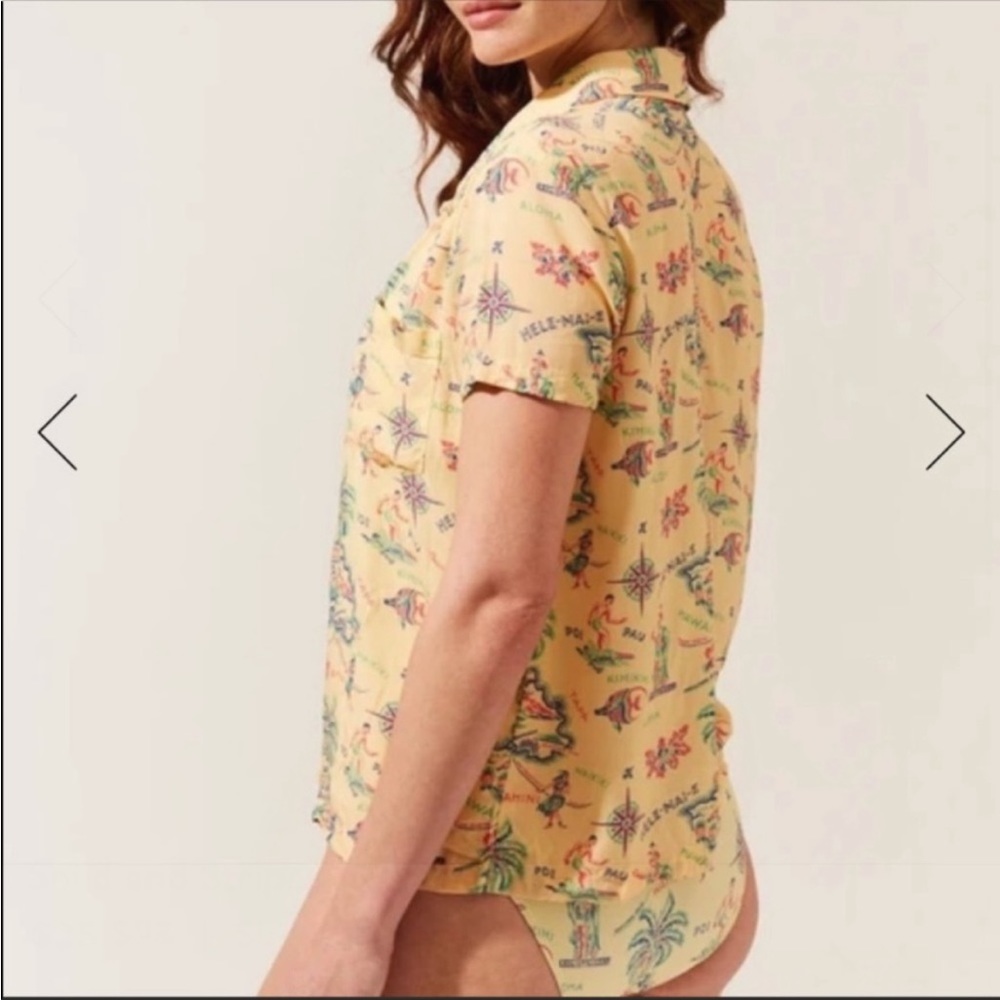 Solid and Striped Cabana Shirt - Picture 2 of 7